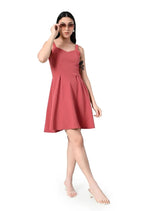 Women's Summer Sweatheart Neck Sleeveless, Fit and Flare Dress| Knee Length Dress |Beach/Party/Wedding Guest Dresses