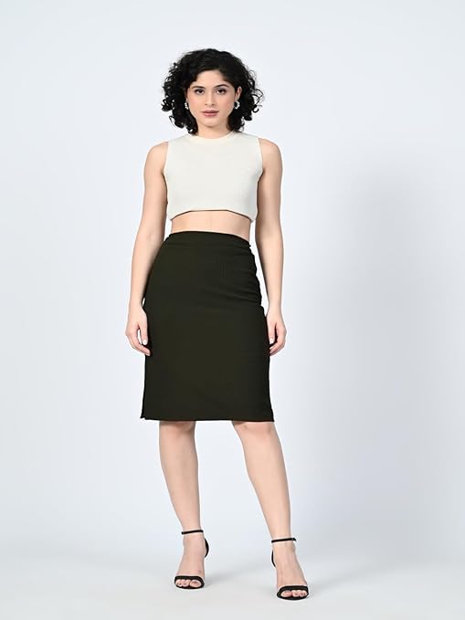 olive green skirt 1