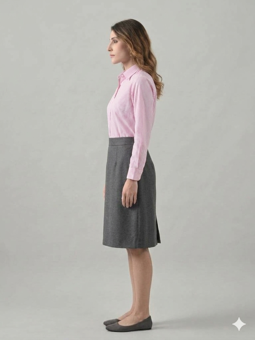 Owl Mink Women’s   Striped Cotton Shirt | Regular Fit, Full Sleeve, Collared Formal Shirt for Office, Casual